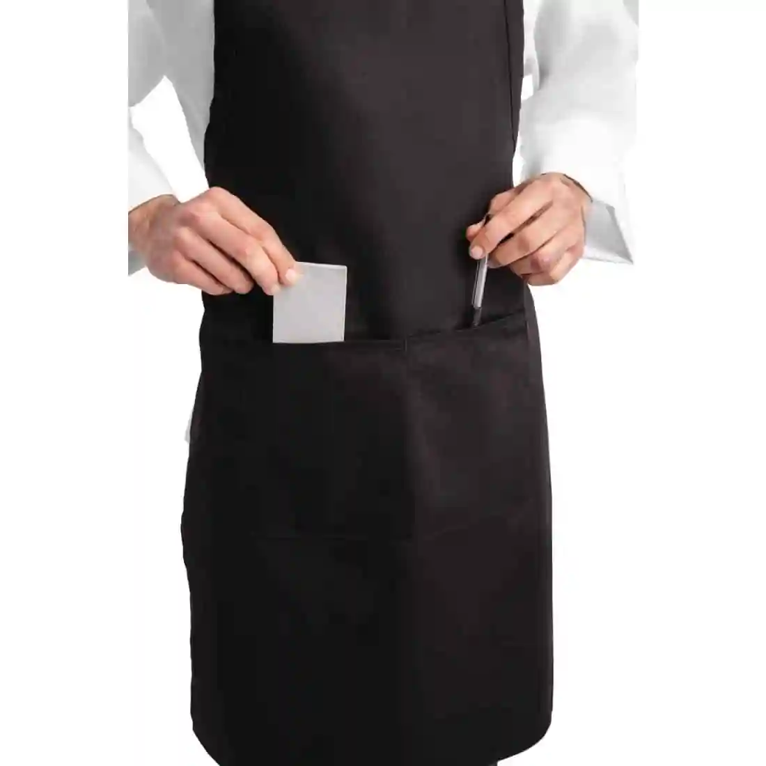 Chef Works Bib Apron Black - Image 4