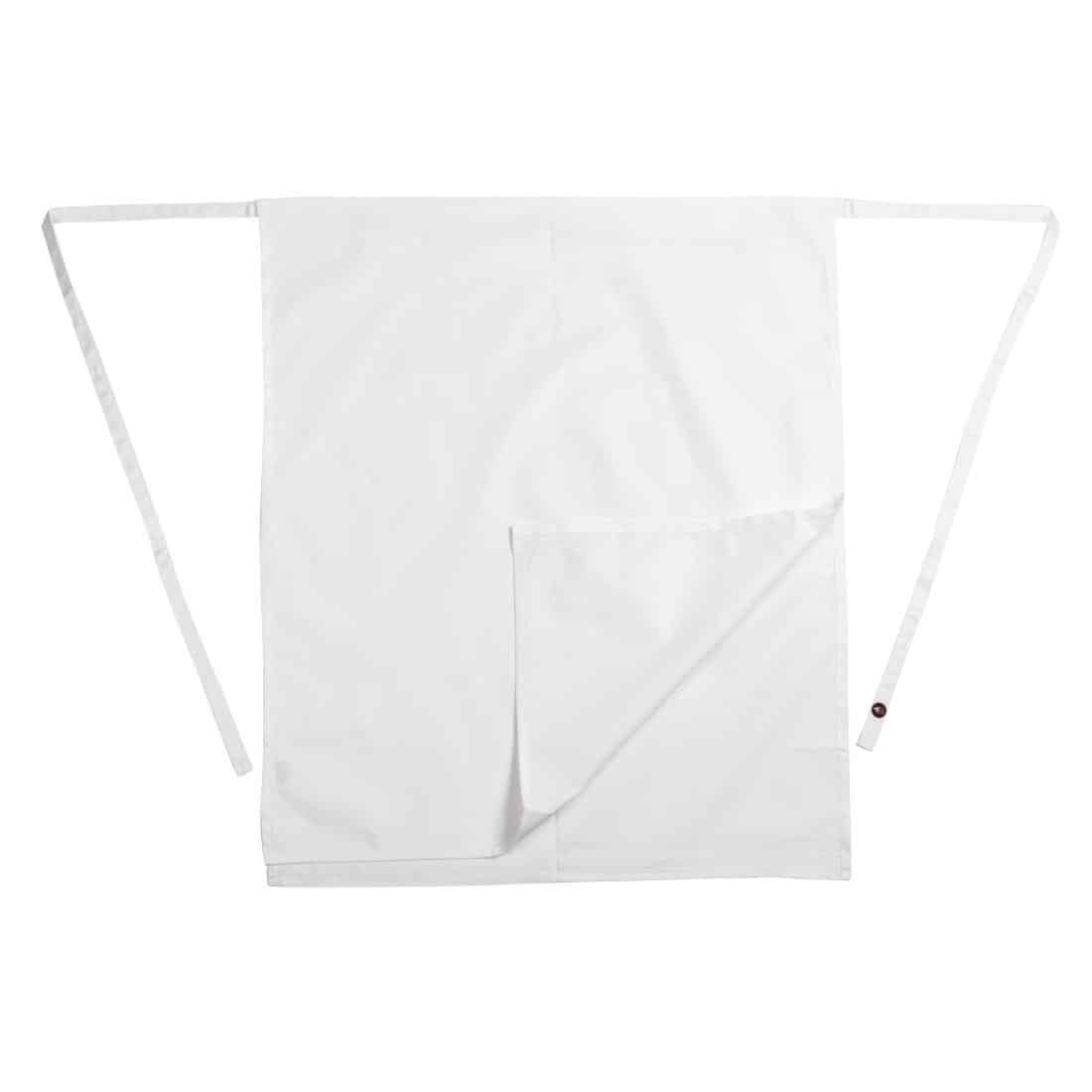 Chef Works Long Four Way Waist Apron White - Image 3
