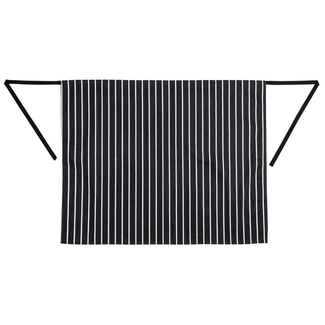 Whites Butchers Waist Apron Black and White Stripe - Image 8