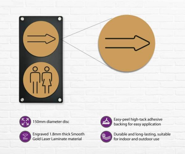 Arrow Door Symbol 150mm - Image 3