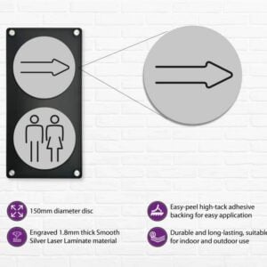 Arrow Door Symbol 150mm