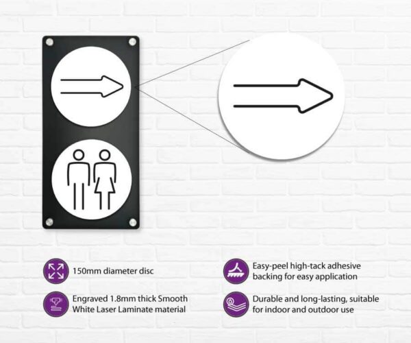 Arrow Door Symbol 150mm - Image 4