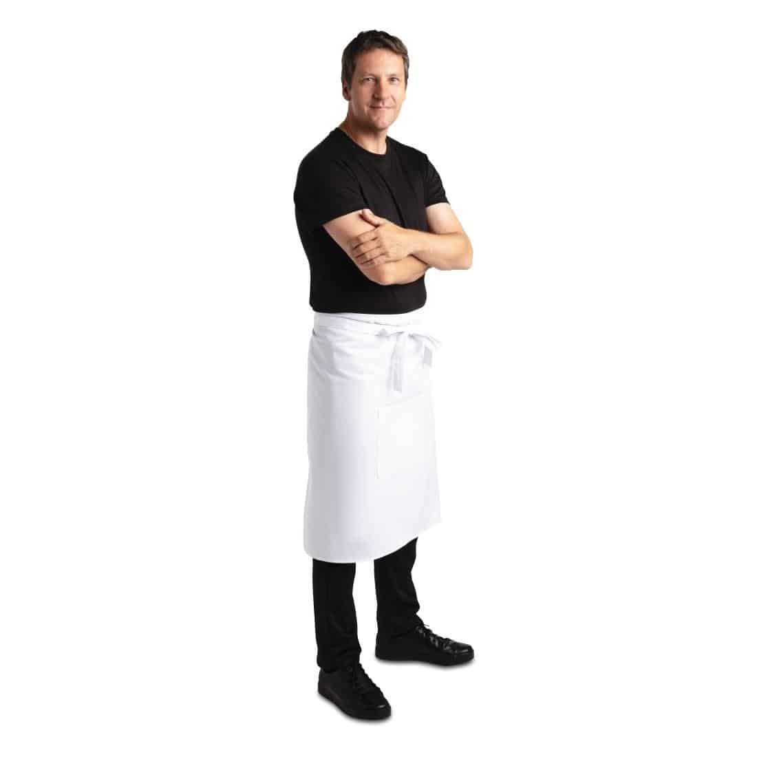 Regular Bistro Apron White - Image 8