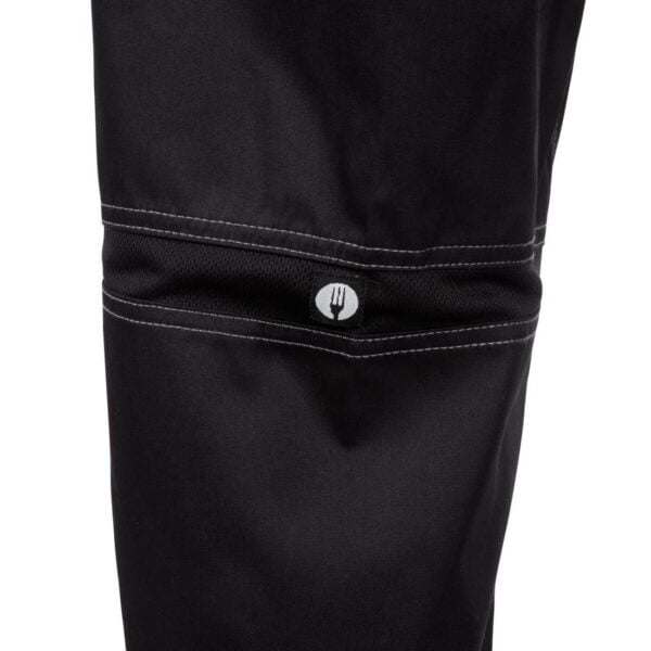 Chef Works Unisex Cool Vent Baggy Chefs Trousers Black - Image 11