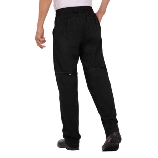 Chef Works Unisex Cool Vent Baggy Chefs Trousers Black - Image 13