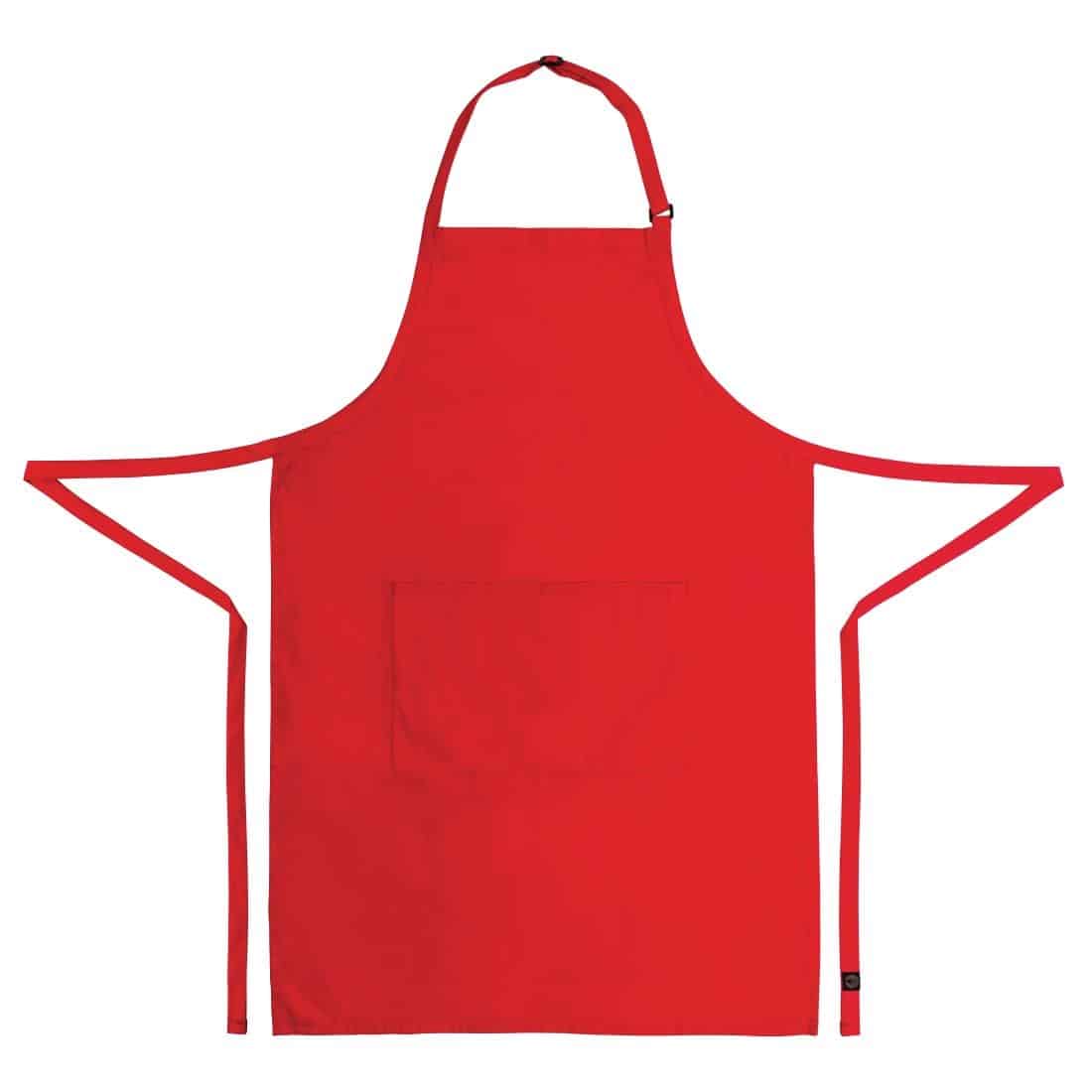 Chef Works Bib Apron Red - Image 6