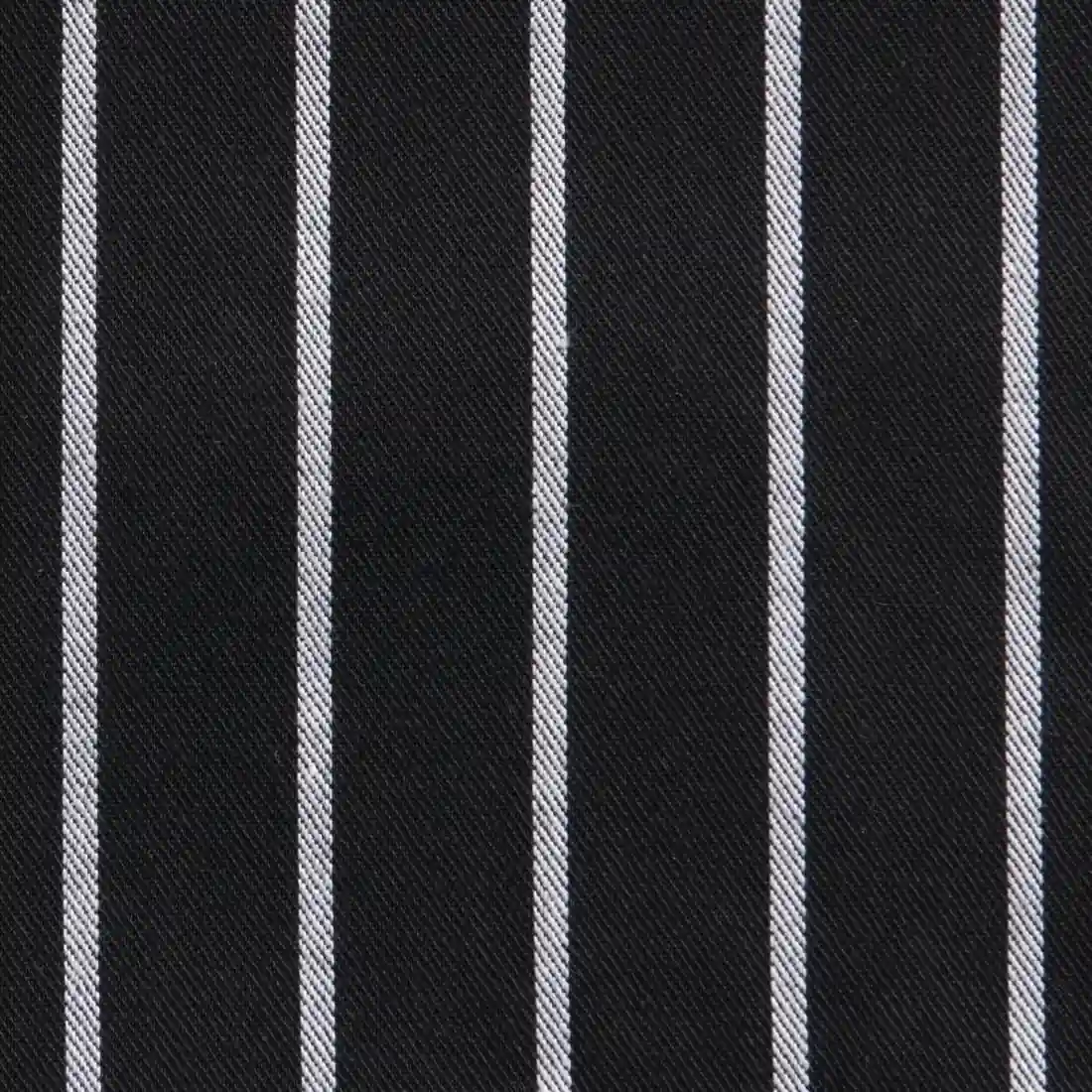 Chef Works Premium Woven Bib Apron Black and White Stripe - Image 6