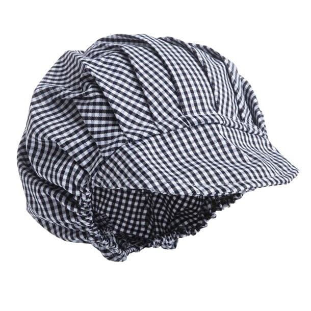 Whites Peaked Hat Blue and White Check - Image 4