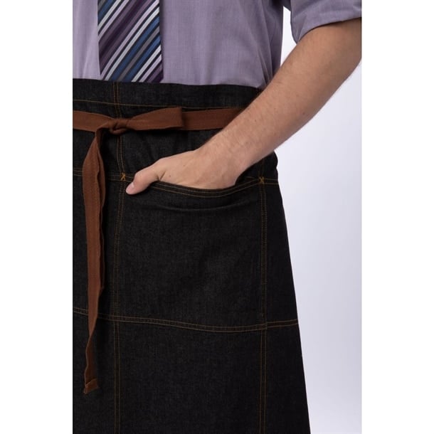 Chef Works Urban Memphis Bistro Apron Black - Image 4