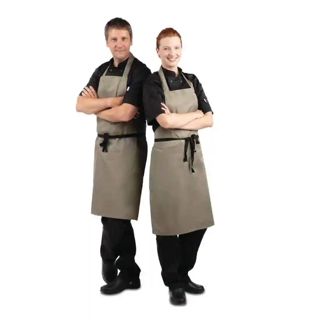 Whites Polycotton Bib Apron Olive - Image 2