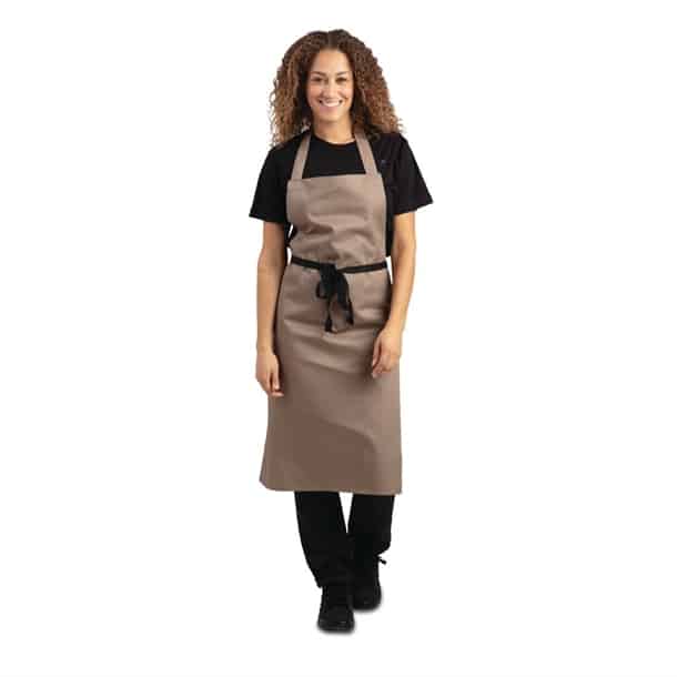 Whites Polycotton Bib Apron Tan - Image 5