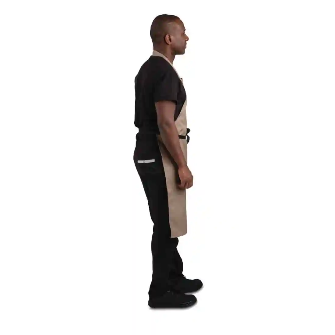Whites Polycotton Bib Apron Tan - Image 3