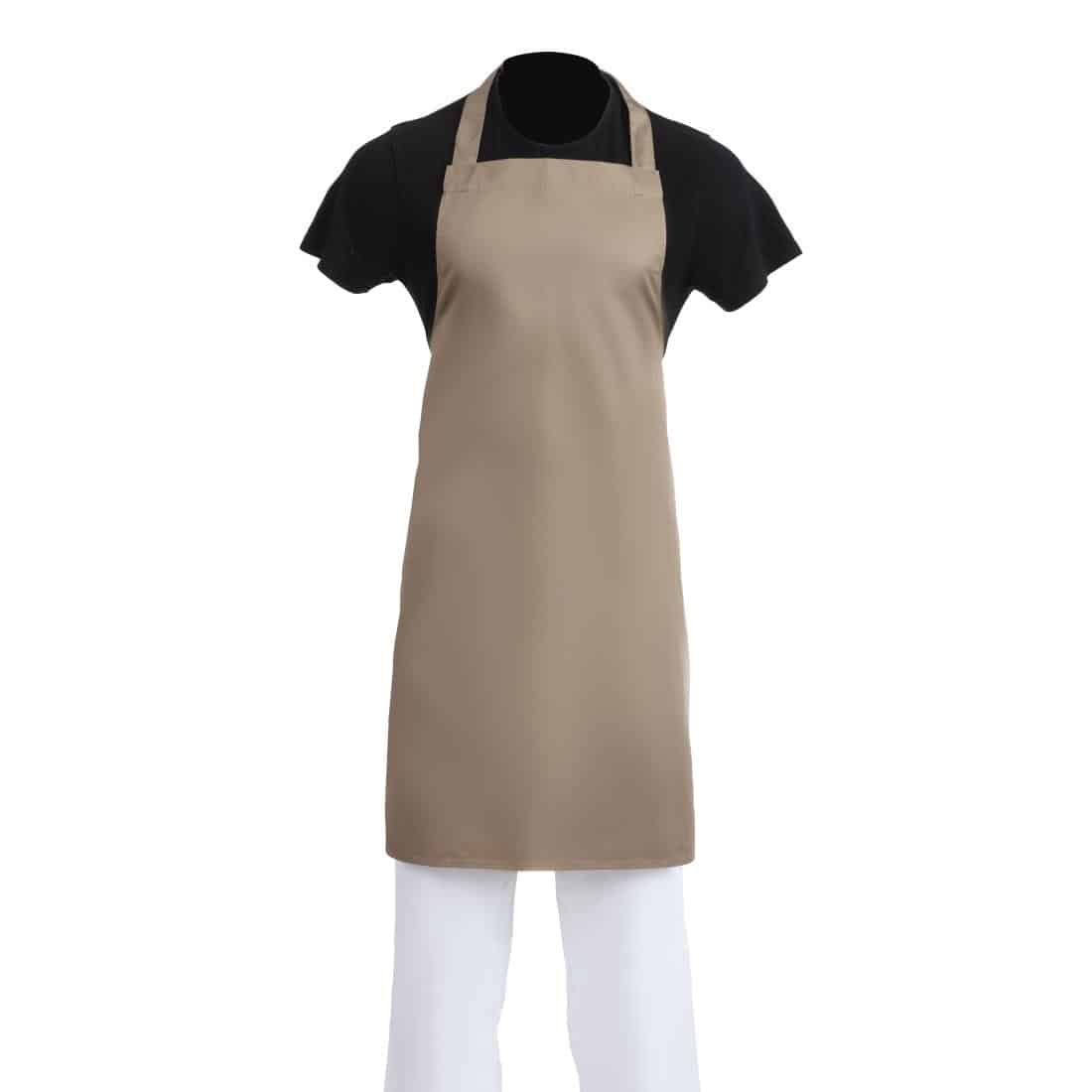 Whites Polycotton Bib Apron Tan - Image 8