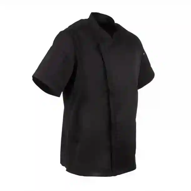 Chef Works Springfield Zipper Black Men’s Chefs Jacket