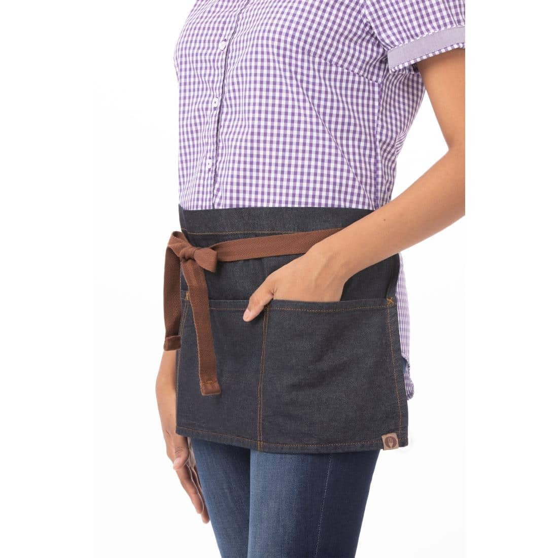Chef Works Urban Memphis Waist Apron Indigo - Image 4