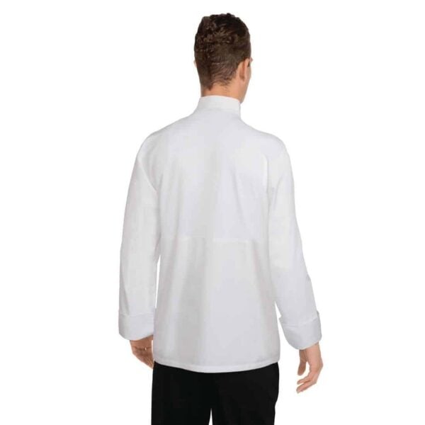 Chef Works Calgary Long Sleeve Cool Vent Unisex Chefs Jacket White - Image 4