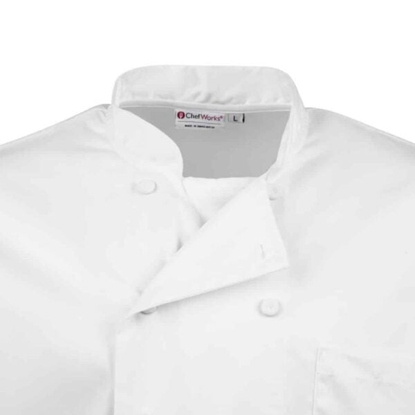 Chef Works Calgary Long Sleeve Cool Vent Unisex Chefs Jacket White - Image 5