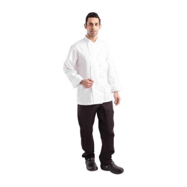 Chef Works Calgary Long Sleeve Cool Vent Unisex Chefs Jacket White - Image 9