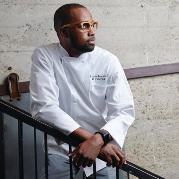 Chef Works Calgary Long Sleeve Cool Vent Unisex Chefs Jacket White - Image 12