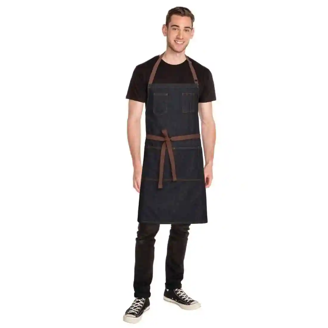 Chef Works Urban Memphis Bib Apron Black - Image 8