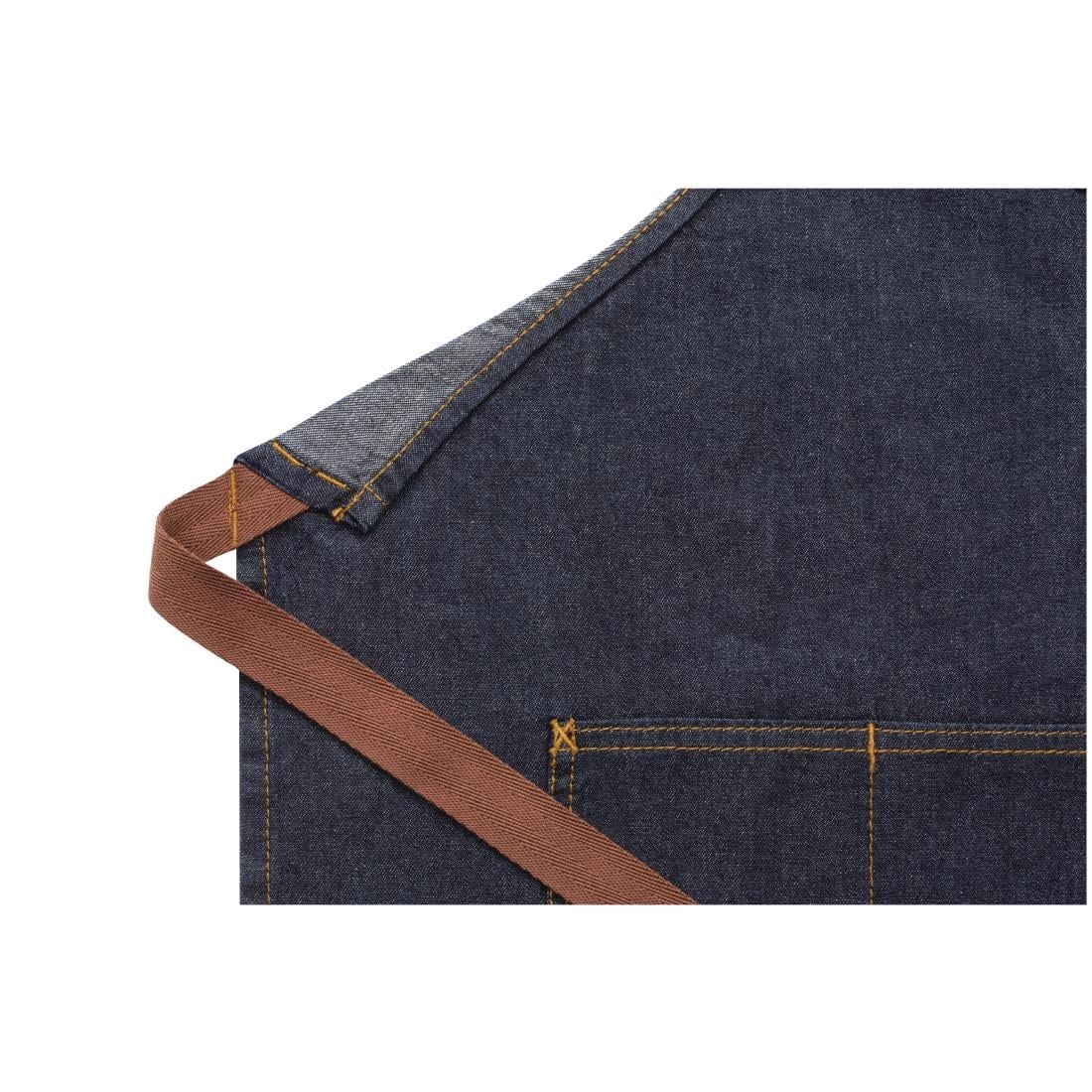 Chef Works Urban Memphis Bib Apron Indigo - Image 11