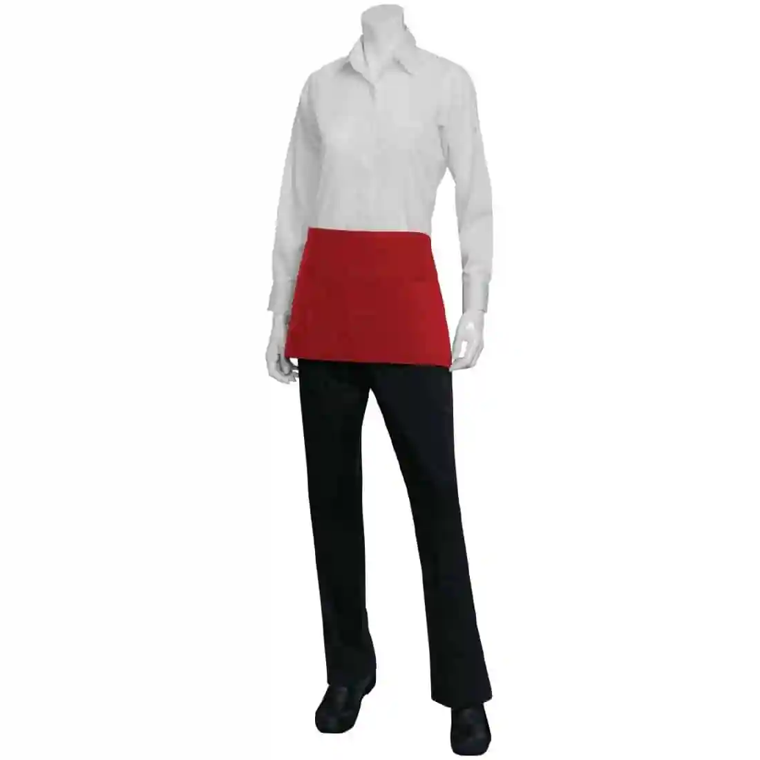 Chef Works Waist Apron Red - Image 3