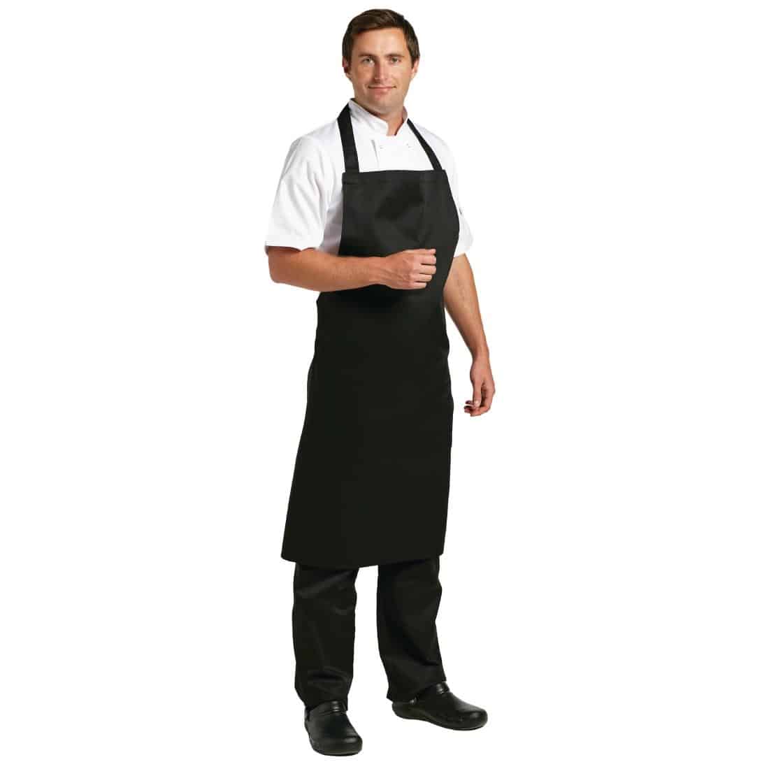 Whites Polycotton Bib Apron Black XL - Image 6