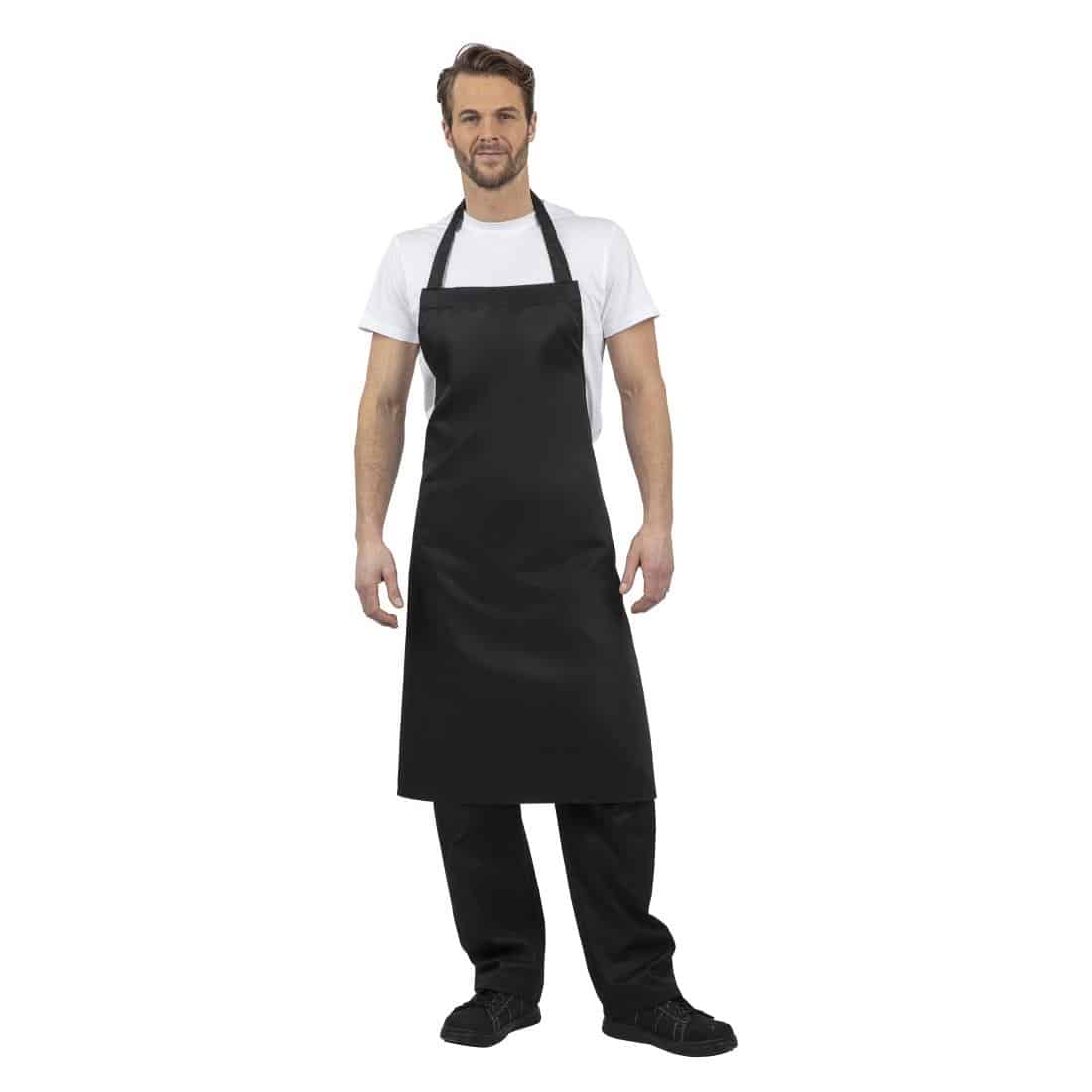 Whites Polycotton Bib Apron Black XL - Image 4