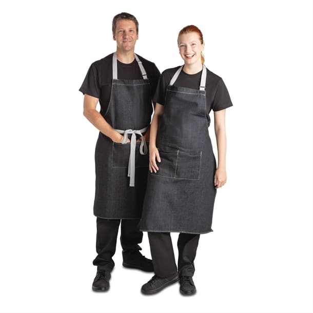 Whites Southside Bib Apron Denim Black - Image 8