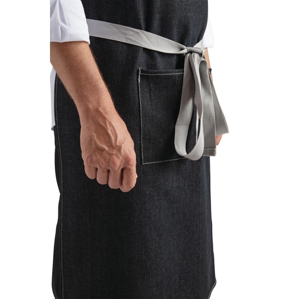 Whites Southside Bib Apron Denim Black - Image 4