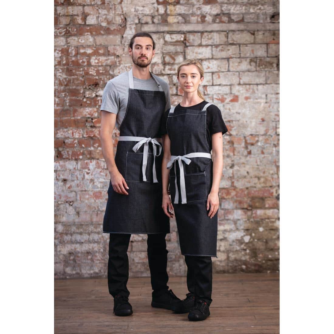 Whites Southside Bib Apron Denim Black - Image 10