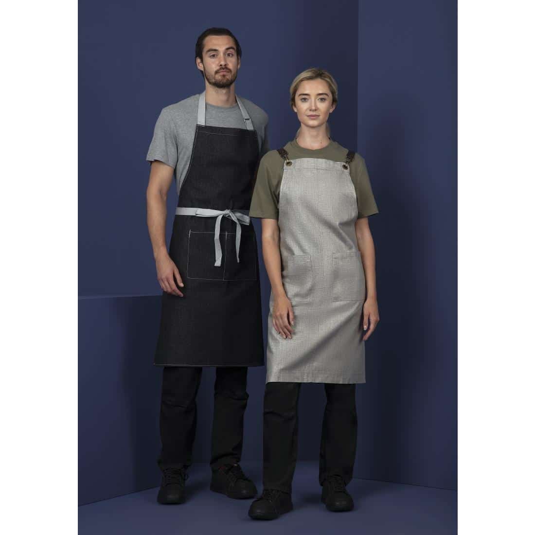 Whites Southside Bib Apron Denim Black - Image 11