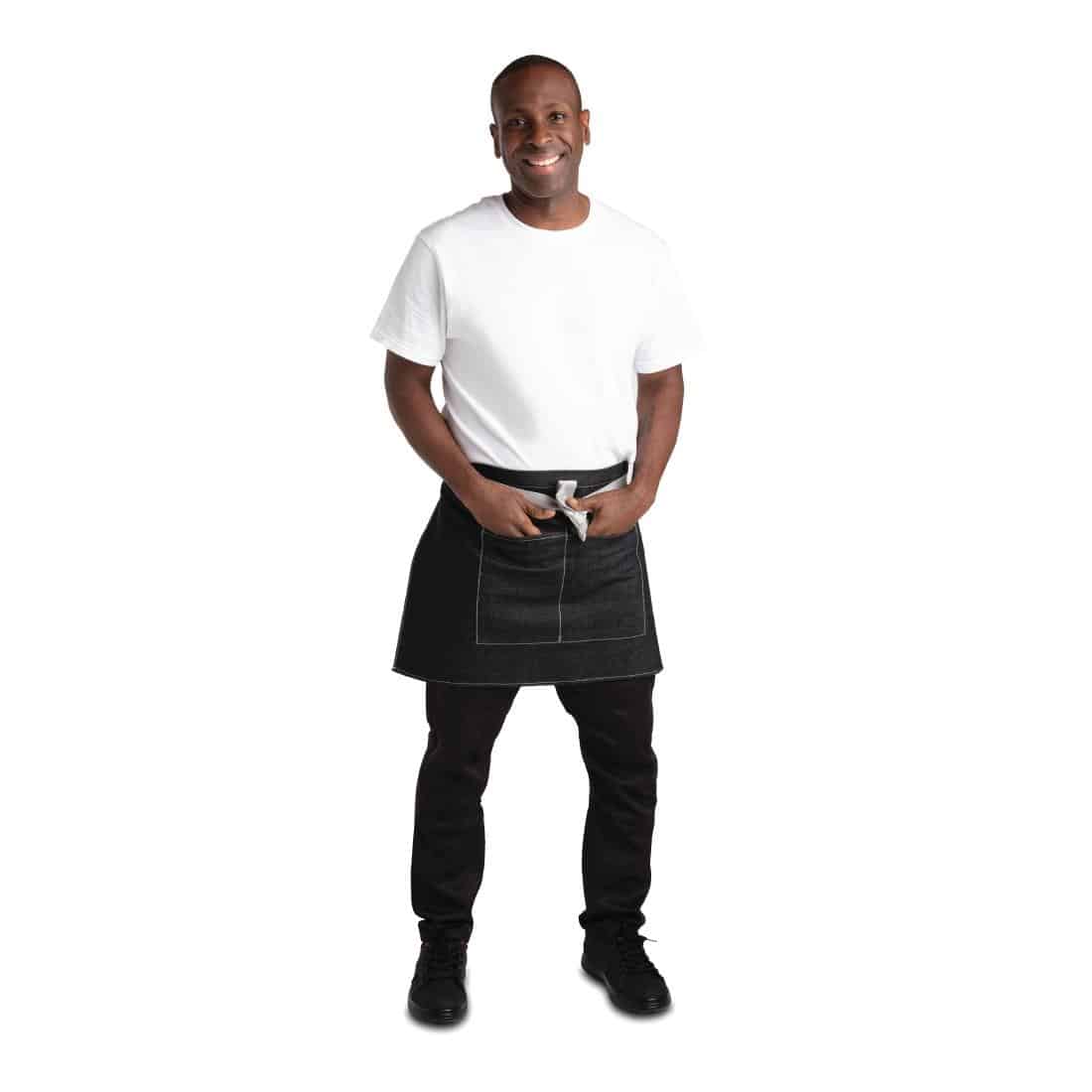 Whites Southside Waist Apron Denim Black 760mm - Image 5