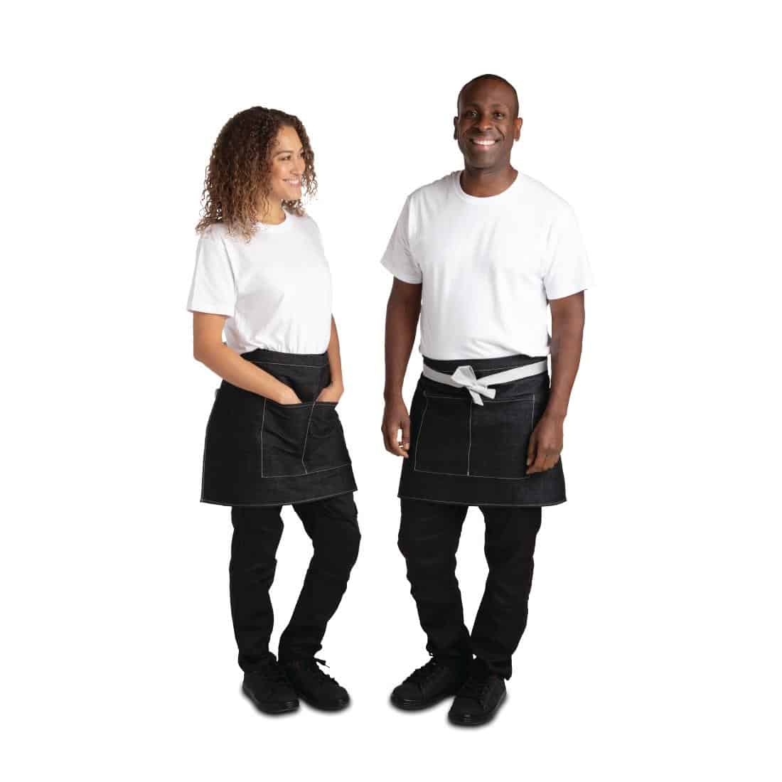 Whites Southside Waist Apron Denim Black 760mm - Image 6
