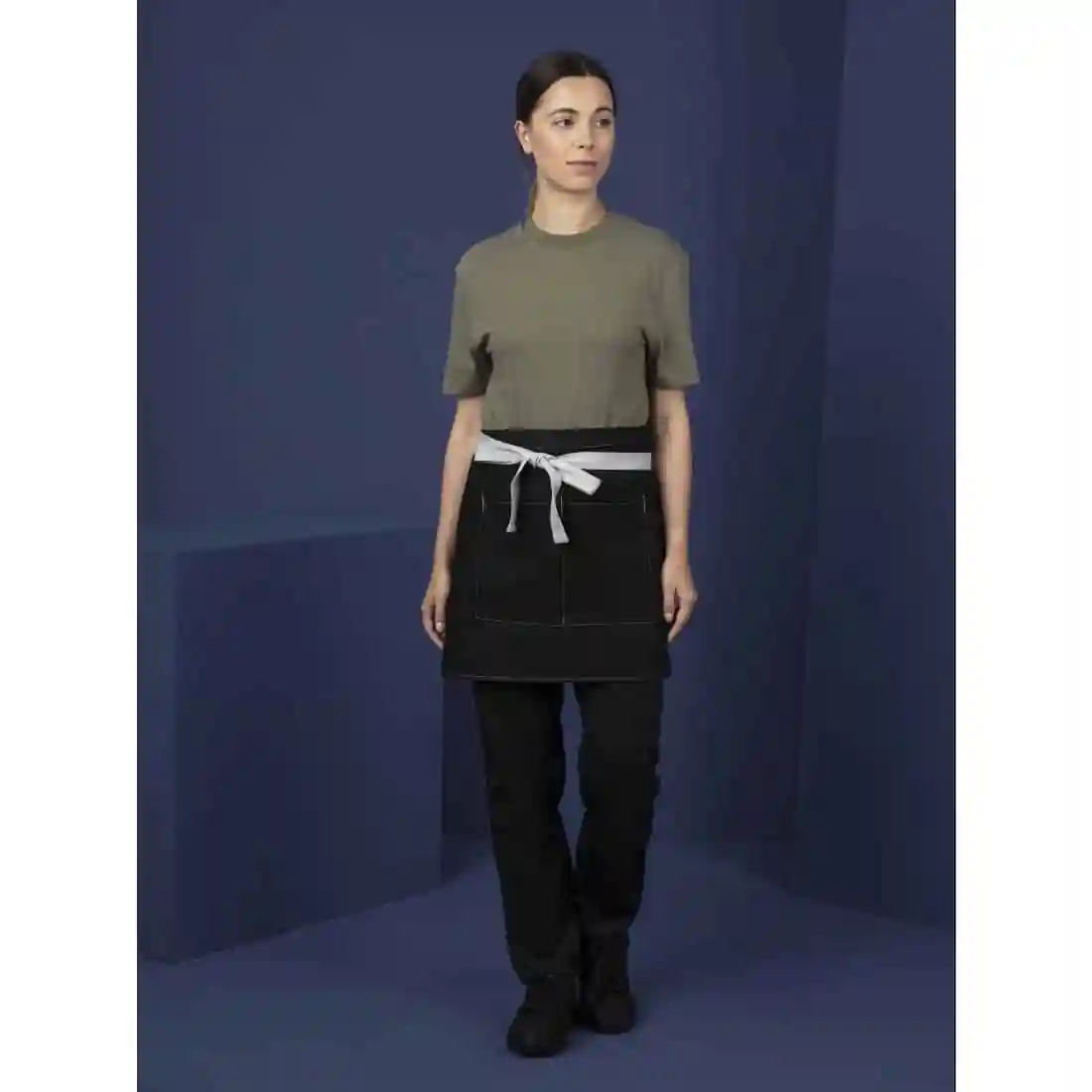 Whites Southside Waist Apron Denim Black 760mm - Image 6