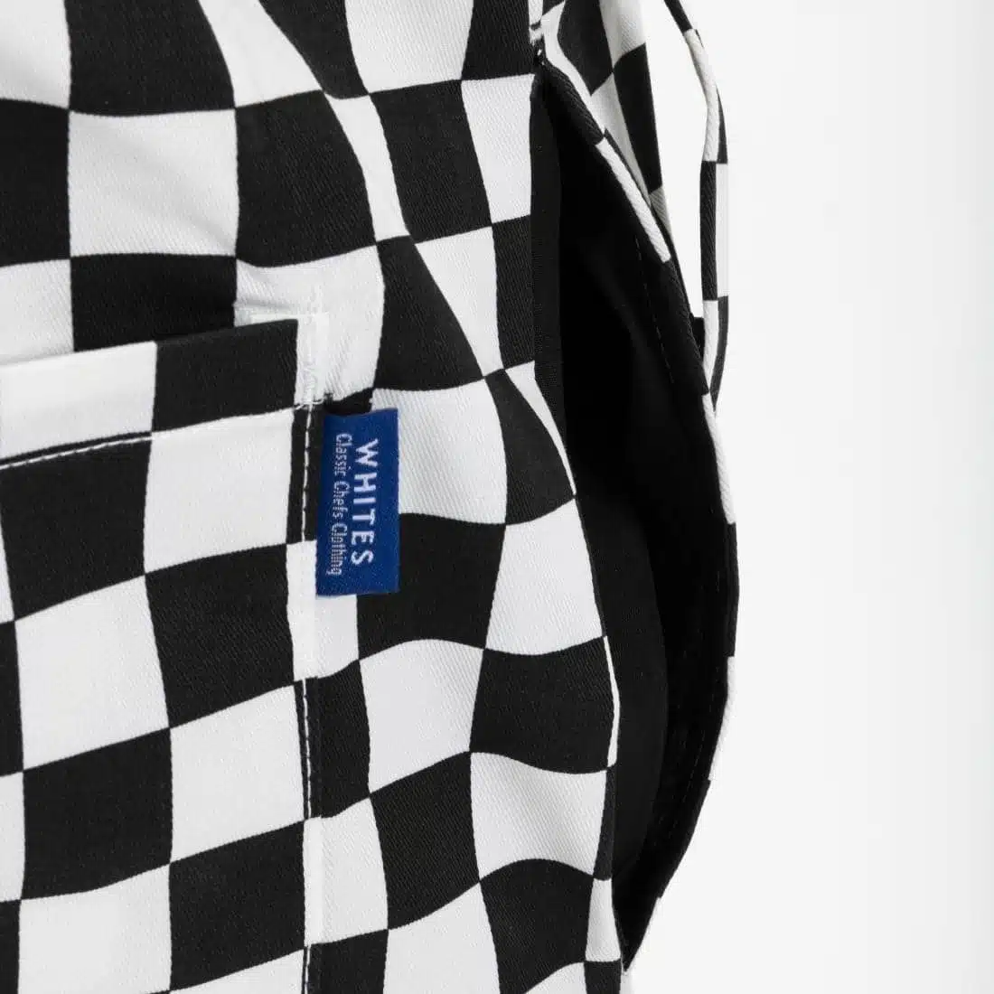 Whites Unisex Vegas Trousers Big Black & White Check - Image 5