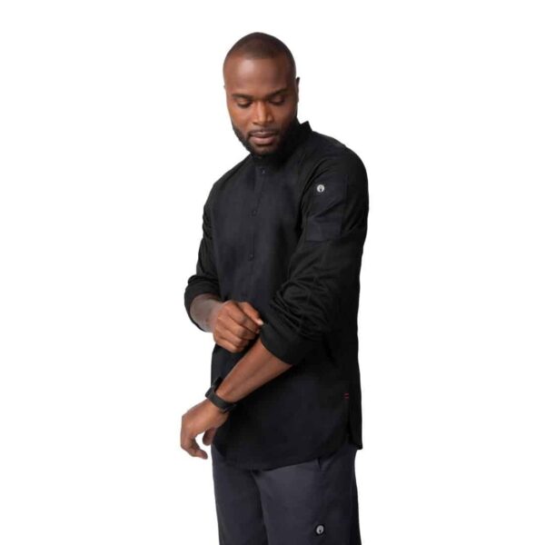 Chef Works Tulum Sustainable Chef Jacket Black - Image 3