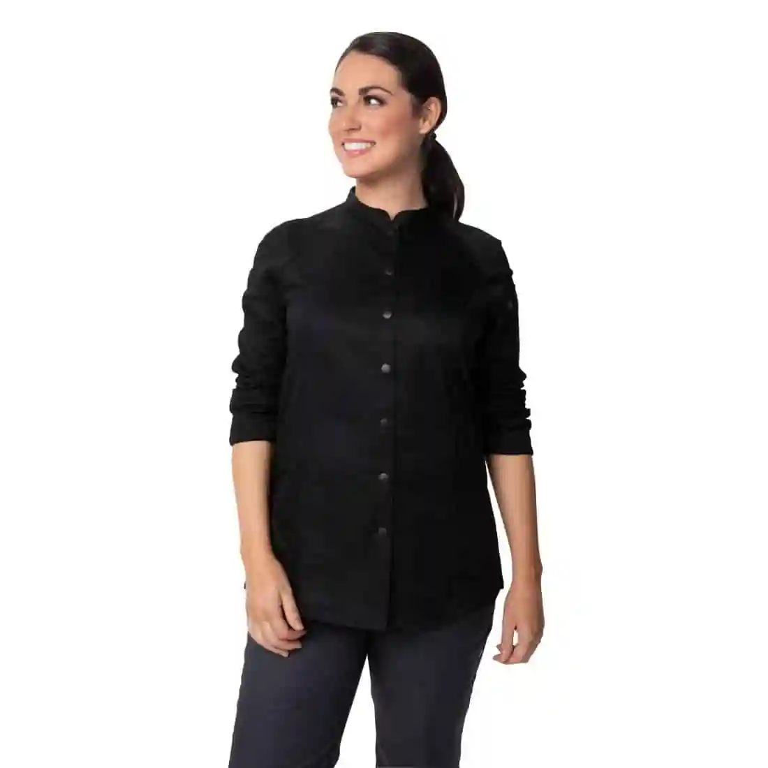 Chef Works Tulum Sustainable Chef Jacket Black - Image 4