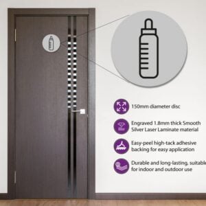 Baby Change Toilet Door Symbol 150mm