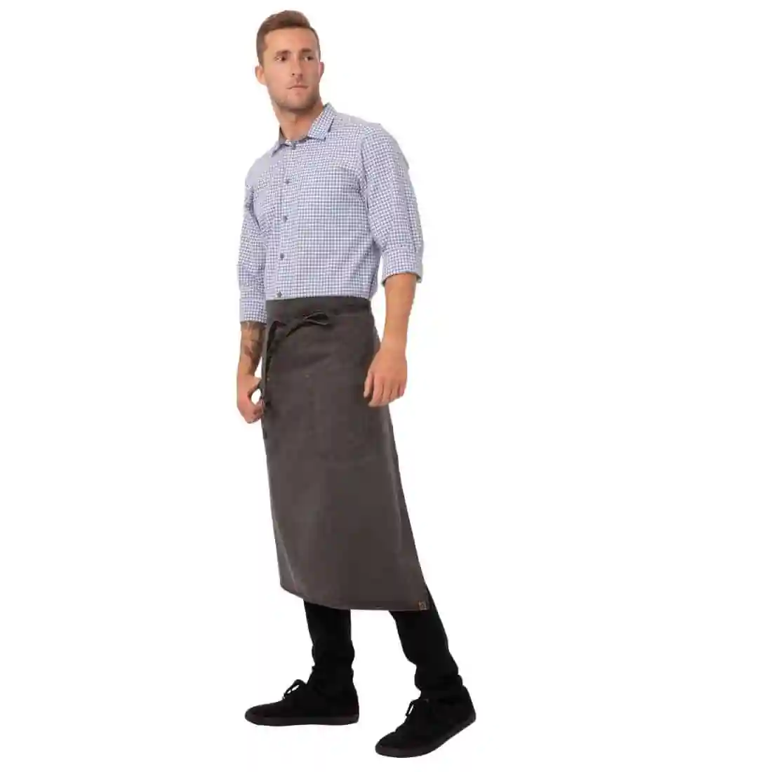 Chef Works Urban Dorset Antique Bistro Apron Pewter - Image 2