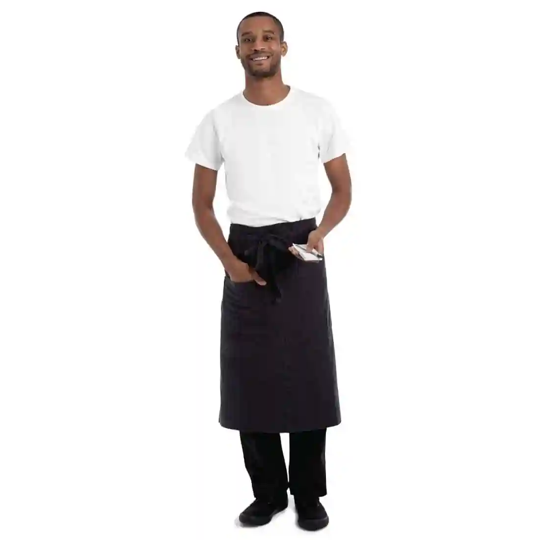 Chef Works Urban Rockford Canvas Bistro Apron Steel Grey - Image 2