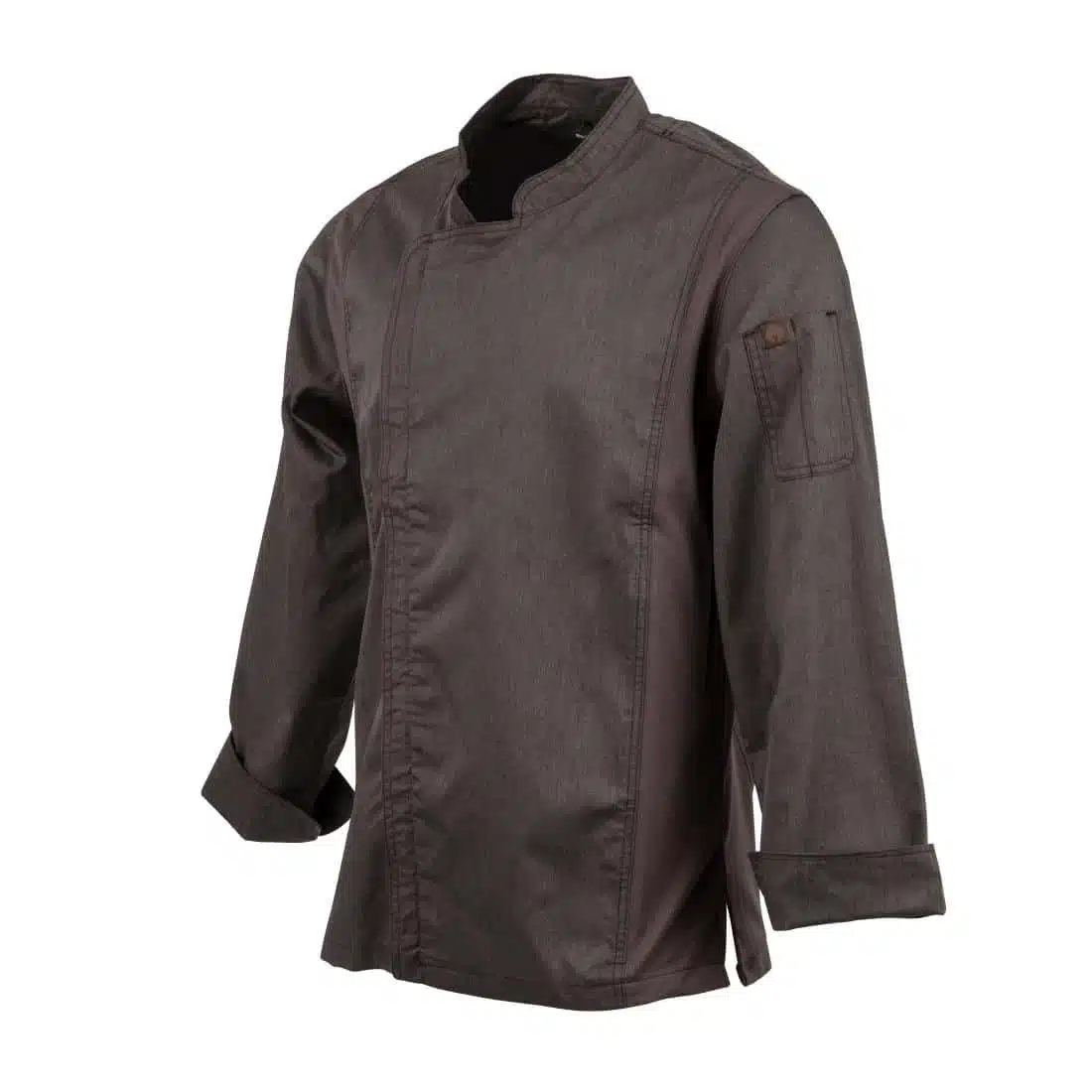 Chef Works Urban Hartford Lightweight Zipper Chefs Jacket Graphite - Image 3