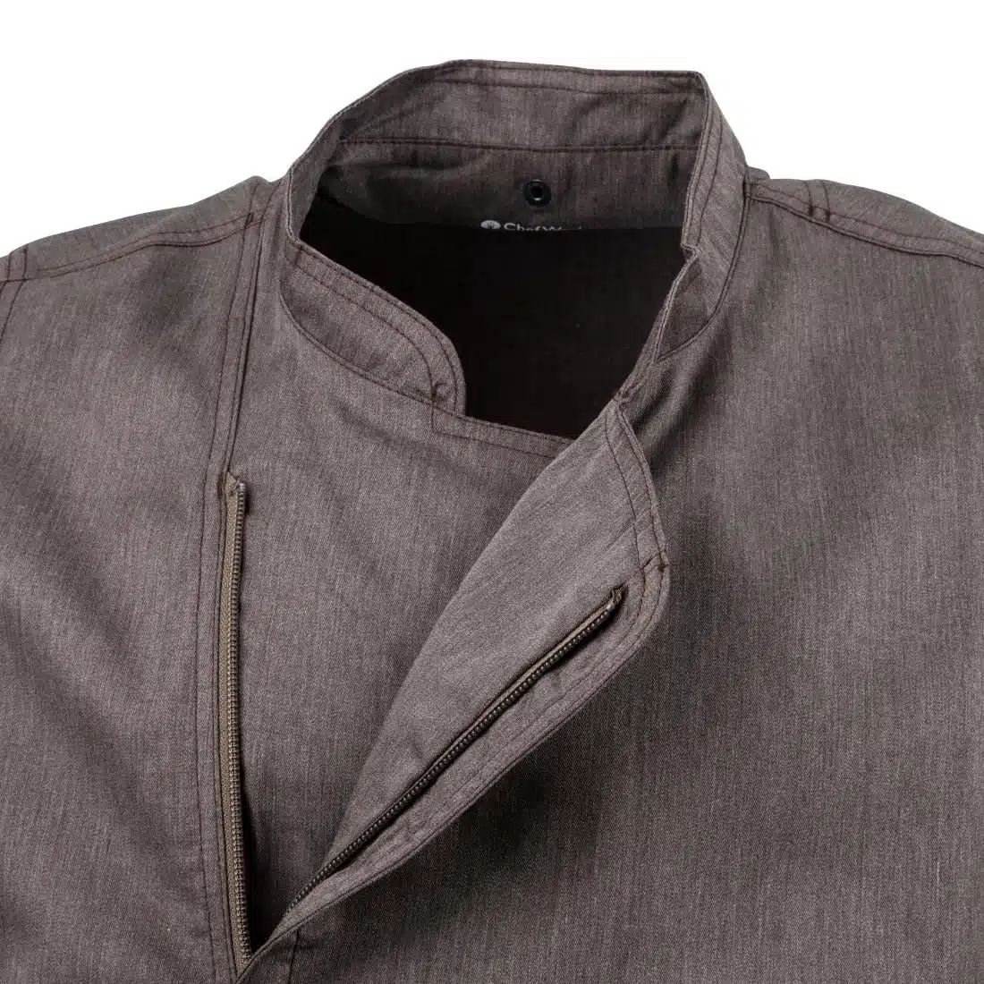 Chef Works Urban Hartford Lightweight Zipper Chefs Jacket Graphite - Image 13