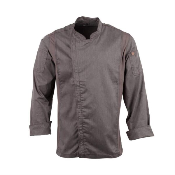 Chef Works Urban Hartford Lightweight Zipper Chefs Jacket Graphite - Image 17