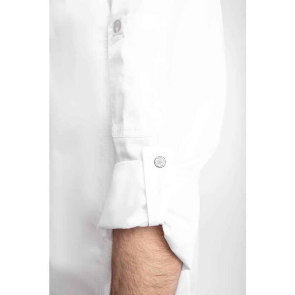 Chef Works Unisex Hartford Lightweight Chef Jacket White - Image 2