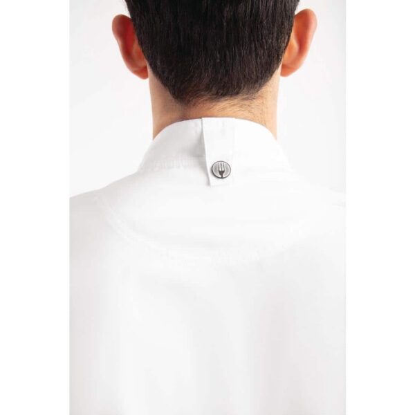 Chef Works Unisex Hartford Lightweight Chef Jacket White - Image 5