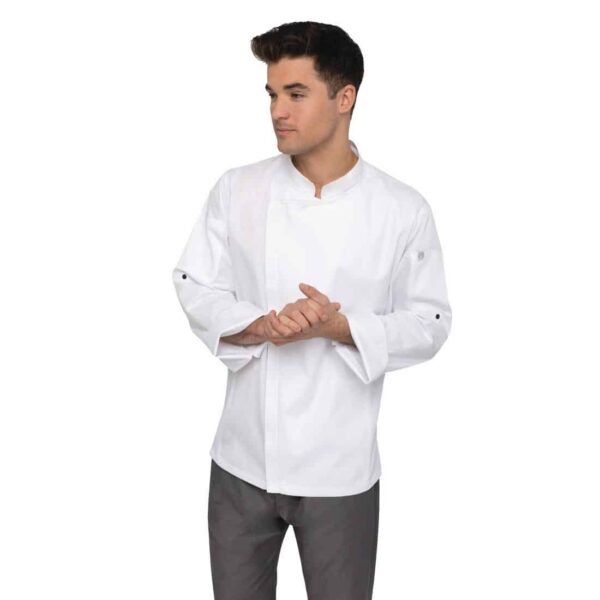 Chef Works Unisex Hartford Lightweight Chef Jacket White - Image 7