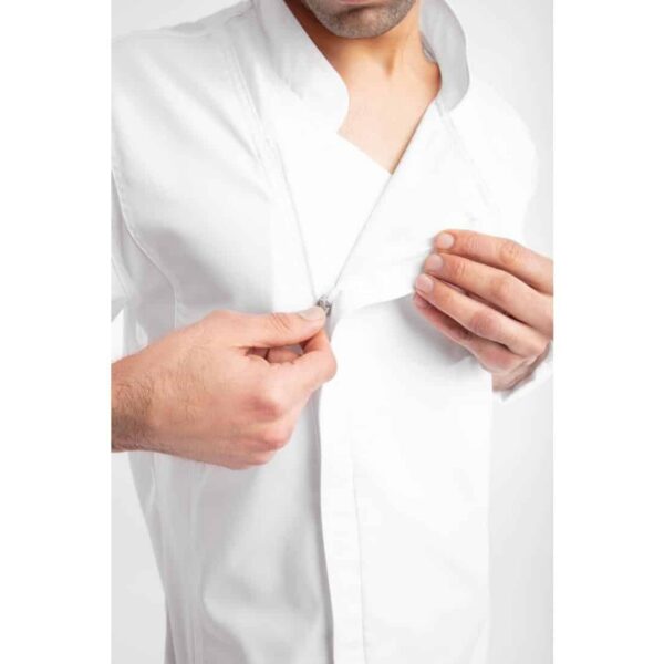 Chef Works Unisex Hartford Lightweight Chef Jacket White - Image 9