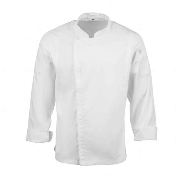Chef Works Unisex Hartford Lightweight Chef Jacket White - Image 10