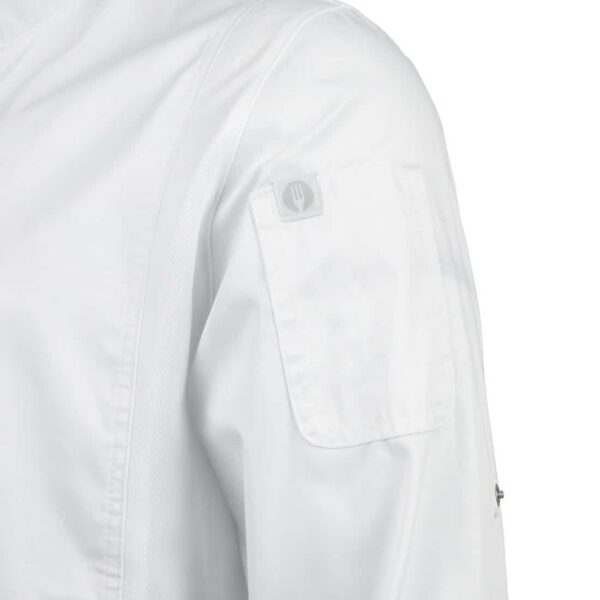 Chef Works Unisex Hartford Lightweight Chef Jacket White - Image 14